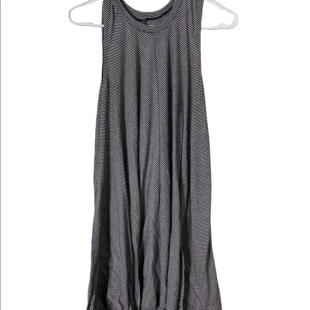 Black and white striped Dress